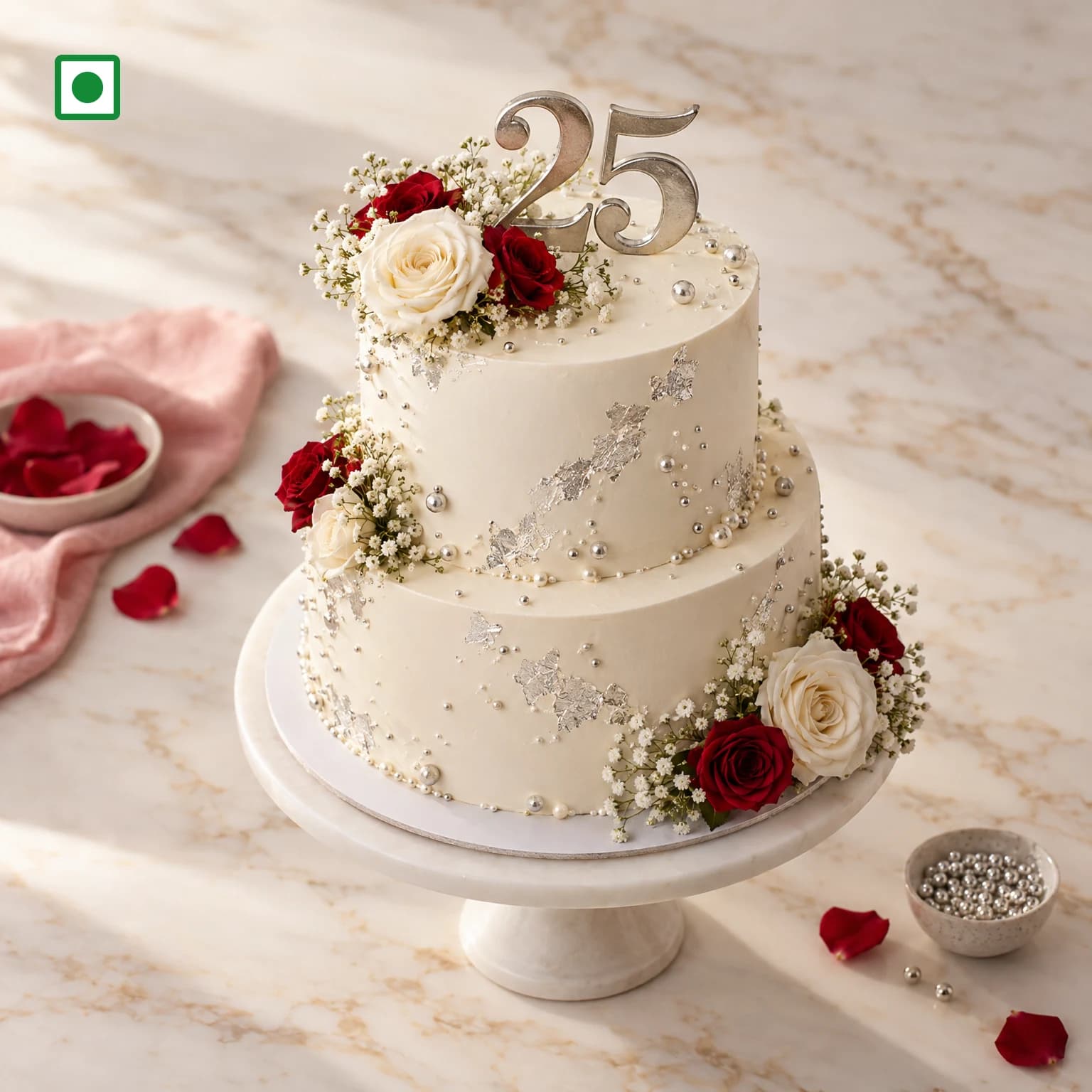 25th Anniversary Cake