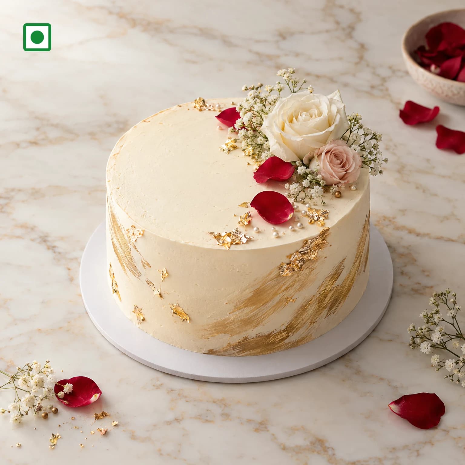 Gold Anniversary Cake