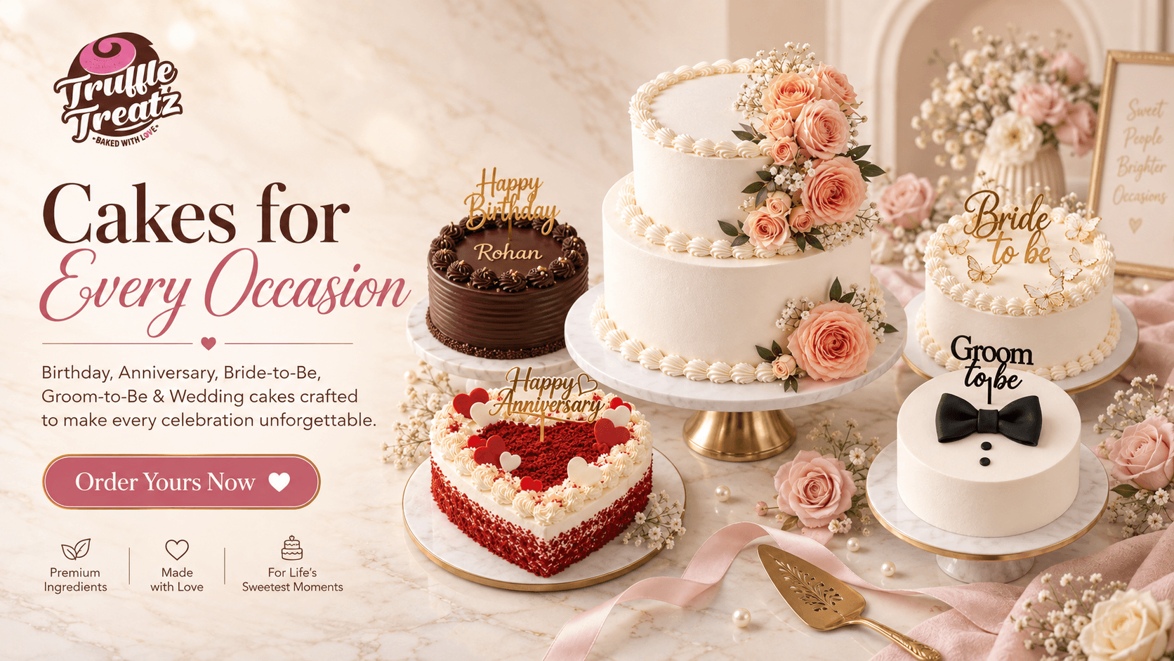 Truffle Treatz — customised cakes, photo cakes and brownies in Surat